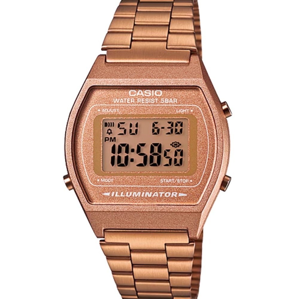 Casio Rose-Tone Digital Illuminator Watch
